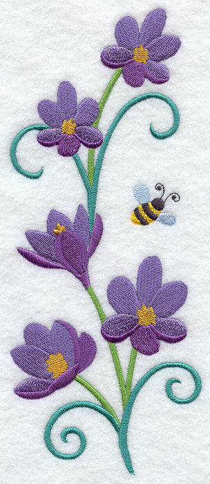 Crocus and Bumblebee Spray