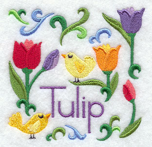 Tulip and Bird Square