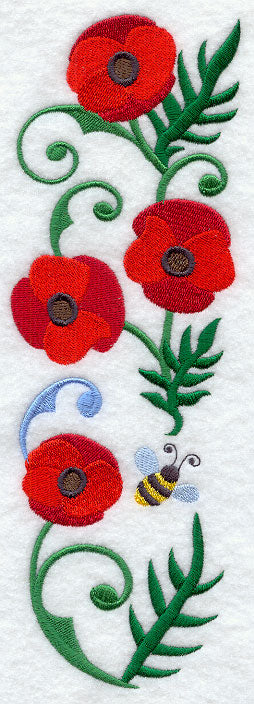 Poppy and Bumblebee Spray