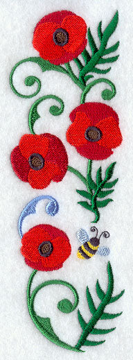 Poppy and Bumblebee Spray