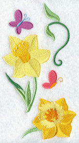 Daffodil and Butterfly Spray