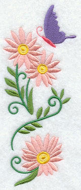 Daisy and Butterfly Spray