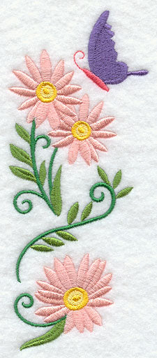 Daisy and Butterfly Spray