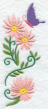 Daisy and Butterfly Spray