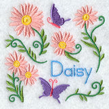 Daisy and Butterfly Square