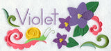 Violet and Snail Border