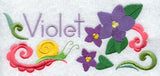 Violet and Snail Border