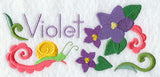 Violet and Snail Border