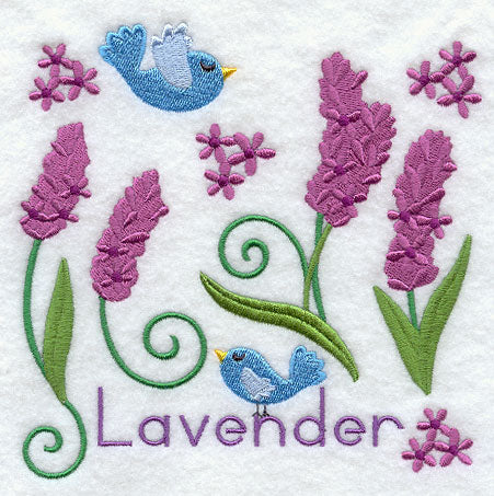 Lavender and Bird Square