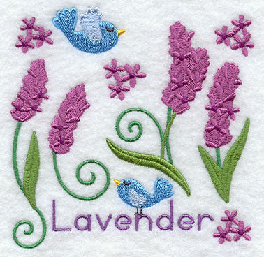 Lavender and Bird Square