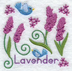 Lavender and Bird Square