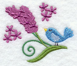 Lavender and Bird Accessory