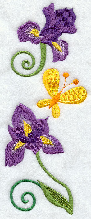 Iris and Butterfly Spray