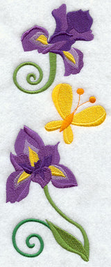 Iris and Butterfly Spray