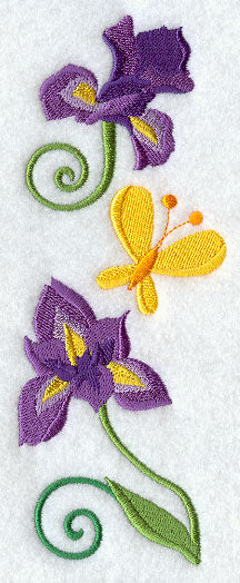 Iris and Butterfly Spray