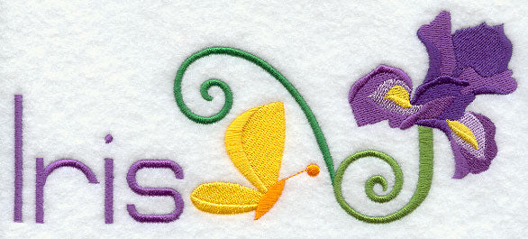 Iris and Butterfly Border