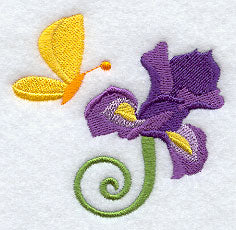 Iris and Butterfly Accessory