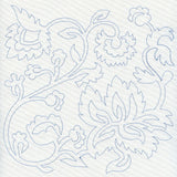 Jacobean Flower Quilting Square 1 (Single Run)