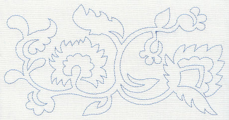 Jacobean Flower Quilting Border 1 (Single Run)