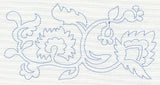 Jacobean Flower Quilting Border 1 (Single Run)