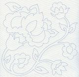 Jacobean Flower Quilting Square 2 (Single Run)