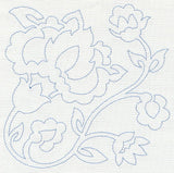 Jacobean Flower Quilting Square 2 (Single Run)