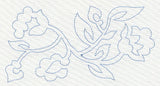 Jacobean Flower Quilting Border 2 (Single Run)
