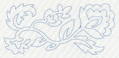 Jacobean Flower Quilting Border 3 (Single Run)