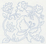 Jacobean Butterfly Quilting Square 1 (Single Run)