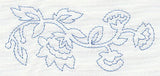 Jacobean Flower Quilting Border 4 (Single Run)
