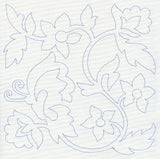 Jacobean Butterfly Quilting Square 2 (Single Run)