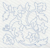 Jacobean Butterfly Quilting Square 2 (Single Run)