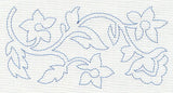 Jacobean Flower Quilting Border 5 (Single Run)