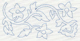 Jacobean Flower Quilting Border 5 (Single Run)