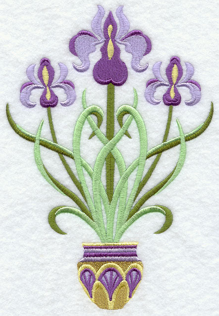 Art Deco Irises