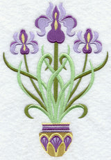 Art Deco Irises