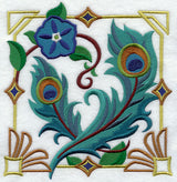 Art Deco Peacock Feathers