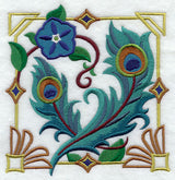 Art Deco Peacock Feathers