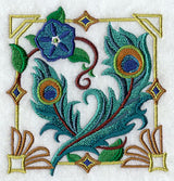 Art Deco Peacock Feathers