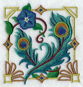 Art Deco Peacock Feathers