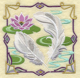 Art Deco Swan Feathers