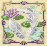 Art Deco Swan Feathers