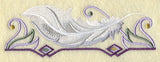 Art Deco Swan Feather Border