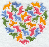 Dog Silhouette Heart