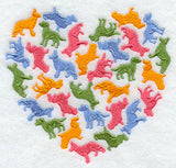 Dog Silhouette Heart