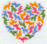 Dog Silhouette Heart