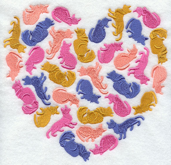 Cat Silhouette Heart