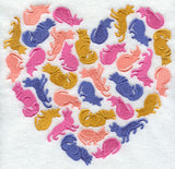 Cat Silhouette Heart