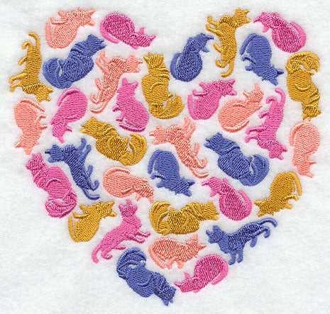 Cat Silhouette Heart