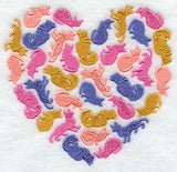 Cat Silhouette Heart